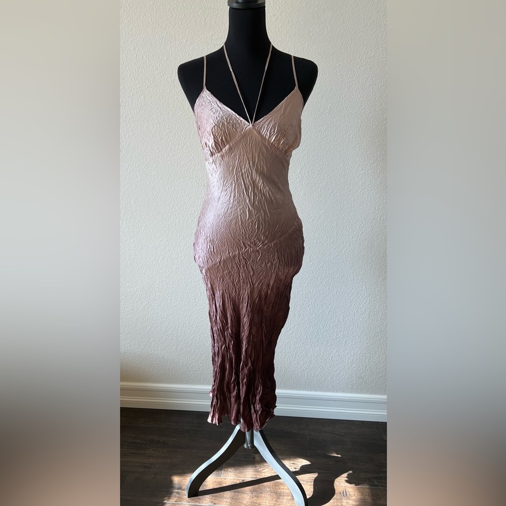 Guess Silk Bias Cut MIDI Dress - Picture 3 of 3